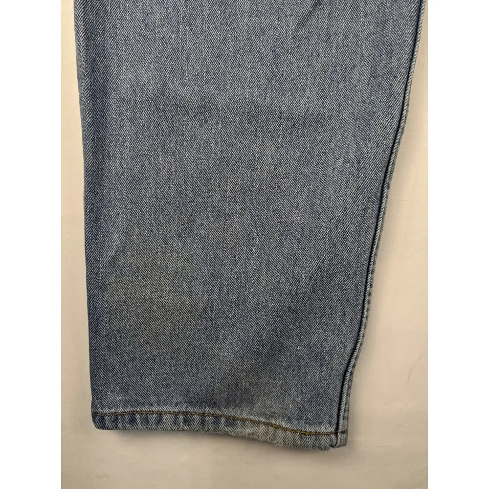 Levis 550 Jeans Relaxed Fit 36x31 Blue Tapered Denim Y2K Distressed Medium Wash